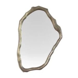 All Modern Times Asymmetrical Metal Wall Mirror.